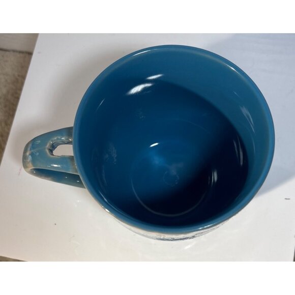 Old Orchard Beach ME Souvenir Mug Coffee Cup Blue Ceramic Mug Anchor No Spoon - Picture 5 of 8